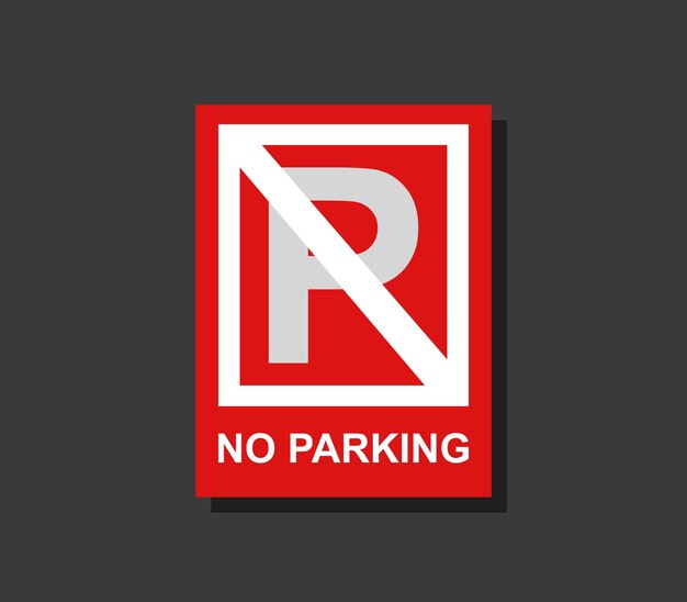 Placa de Proibido Estacionar