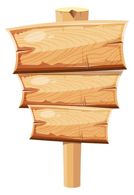 Placa de sinalização de madeira modelo de quadro de desenho animado painel vazio