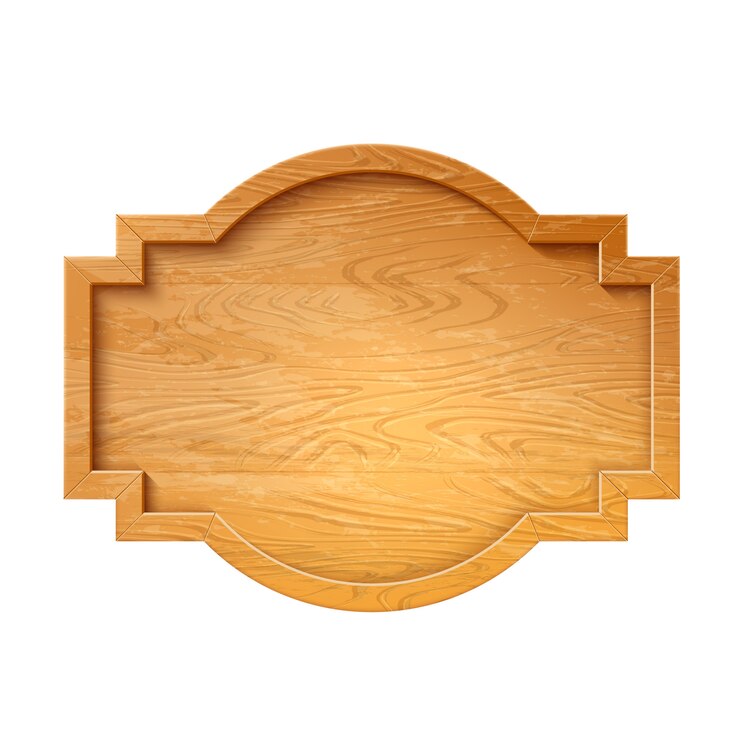 Vetor placa de sinalização de madeira vintage