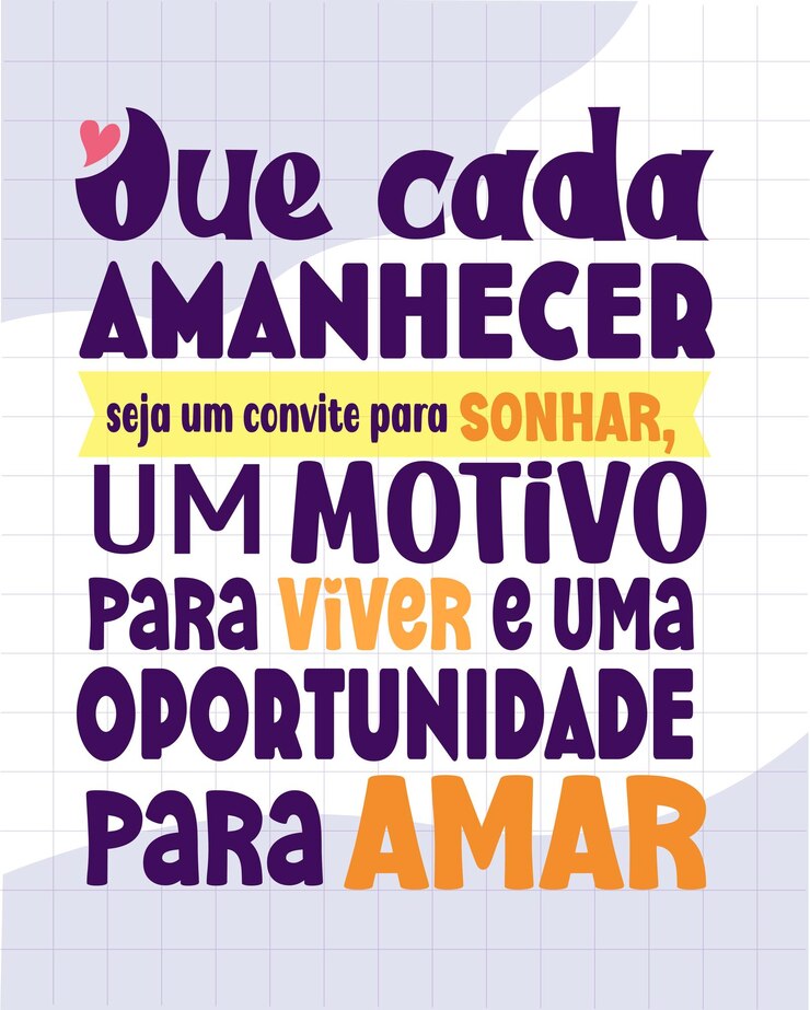 Vetor placa tipografia motivacional em português brasileiro