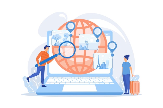 Planejamento de viagem Organização de férias de férias Sistema de turismo inteligente Recomendador de viagens futuro digital