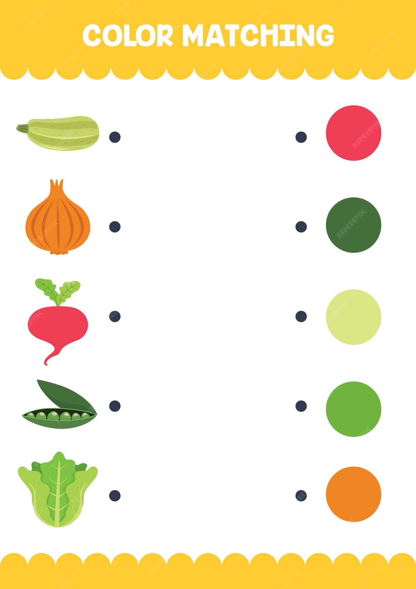 jogo padrão de correspondência com paleta de pintura. planilha para crianças  pré-escolares, folha de atividades para crianças 10974931 Vetor no Vecteezy