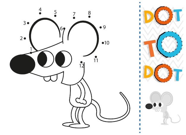 Planilha ponto a ponto para crianças página para colorir de ponto de conexão