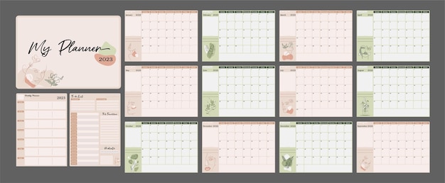 Planner Minimalista com Design Delicado e Boho