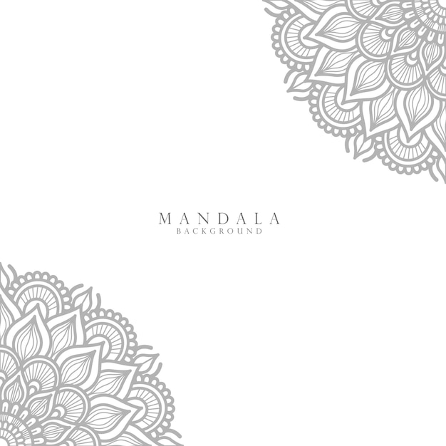 Plano de fundo de design de mandala ornamental