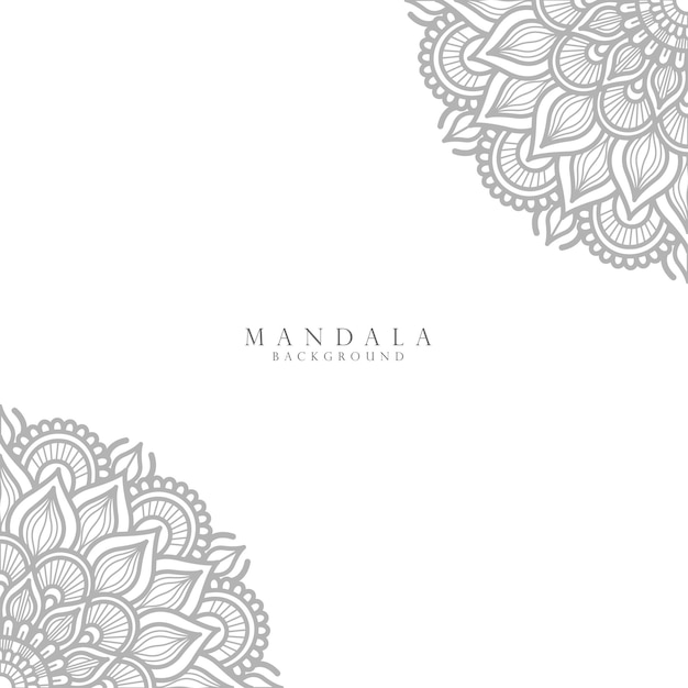 Plano de fundo de design de mandala ornamental