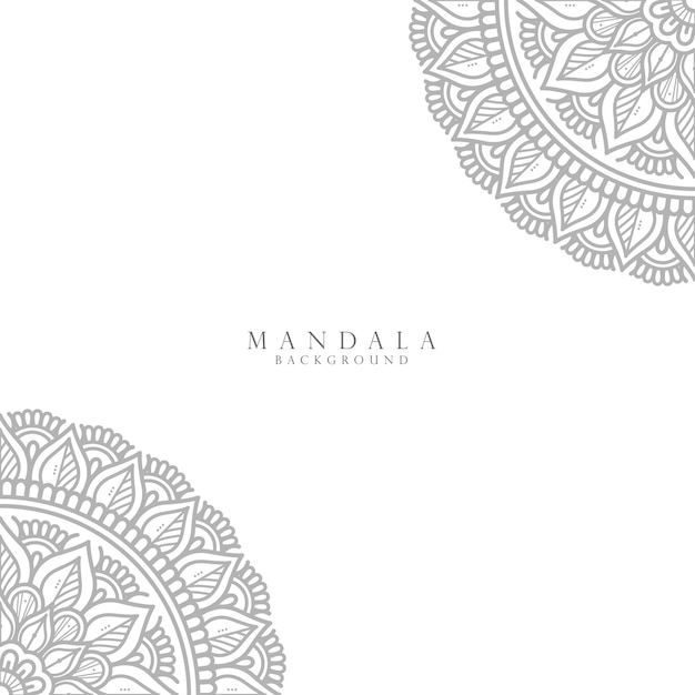 Plano de fundo de design de mandala ornamental