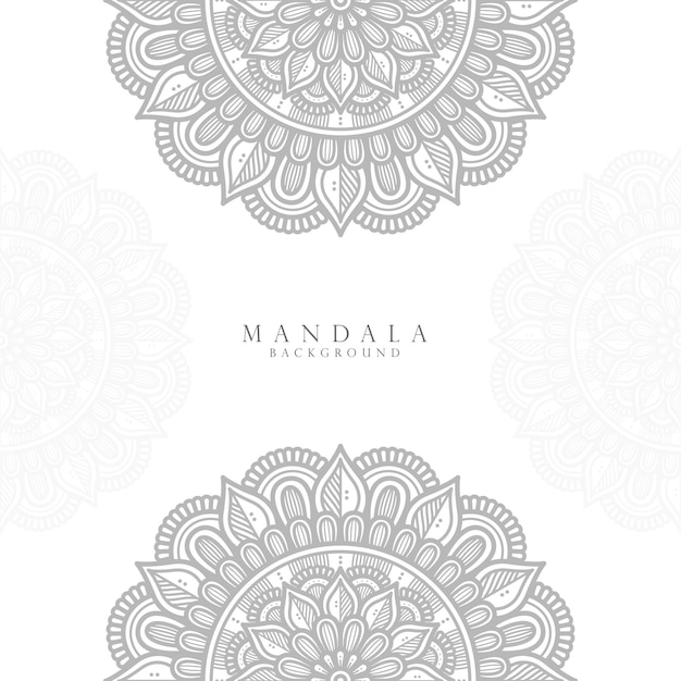 Vetor plano de fundo de design de mandala ornamental