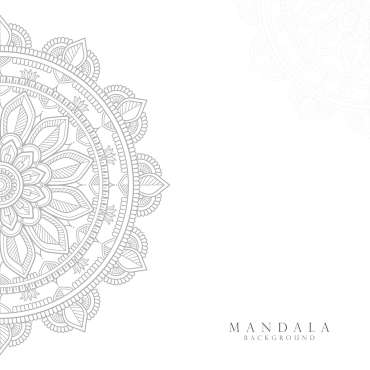 Vetor plano de fundo de design de mandala ornamental