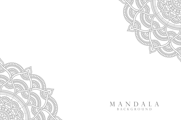 Plano de fundo de design de mandala ornamental