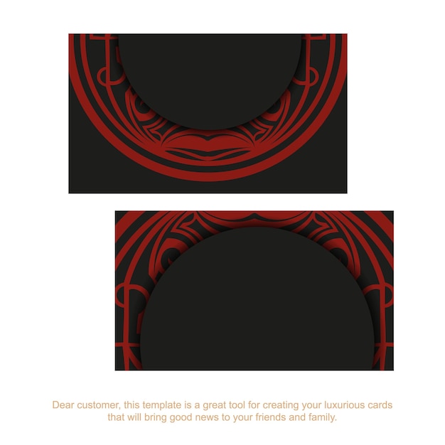 Plano de fundo de design pronto para impressão com ornamentos luxuosos. cartão postal preto com ornamentos vintage maori e lugar para o seu texto e logotipo.