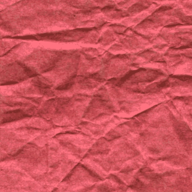 Plano de fundo de uma folha quadrada de papel amassado vermelho