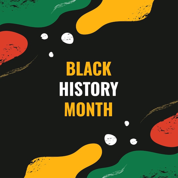 Plano de fundo do design do mês da história negra para o momento internacional