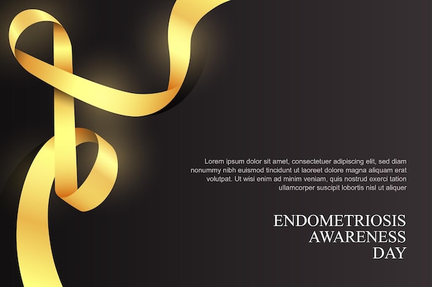 Plano de fundo do dia de conscientização da endometriose
