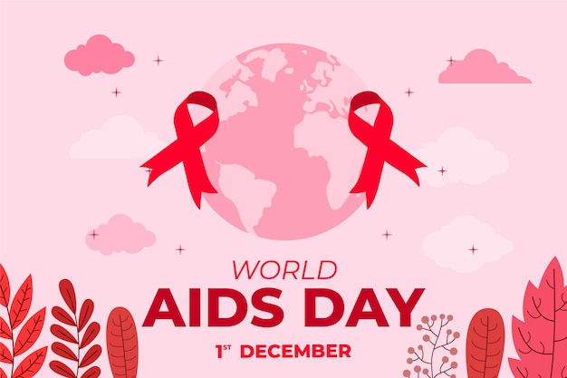 Plano de fundo do Dia Mundial da AIDS