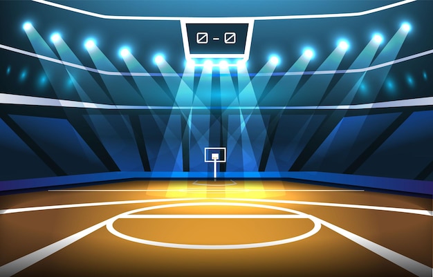 Plano de fundo do estádio de basquete