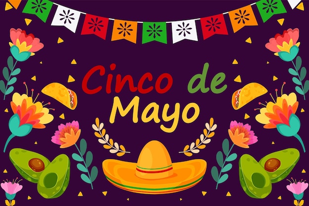 Plano de fundo do festival de férias de cinco de maio