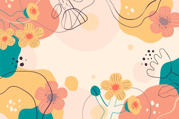 Plano de fundo doodle abstrato