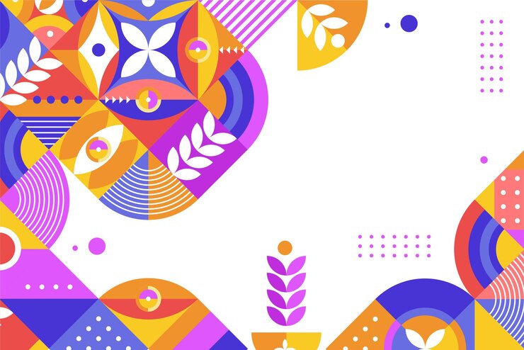 Plano de fundo geométrico com padrão de mosaico