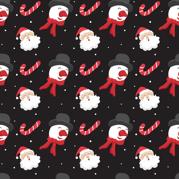 Plano de fundo padrão sem emenda com design de natal