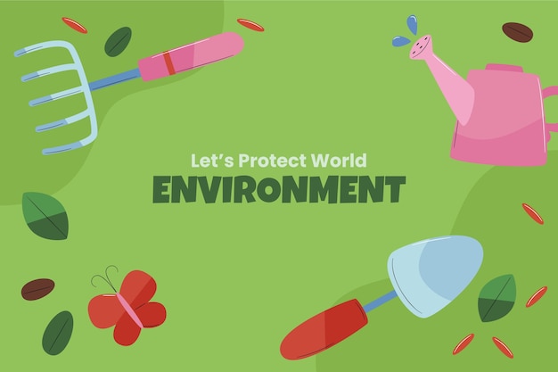 Plano de fundo para a celebração do dia mundial do meio ambiente