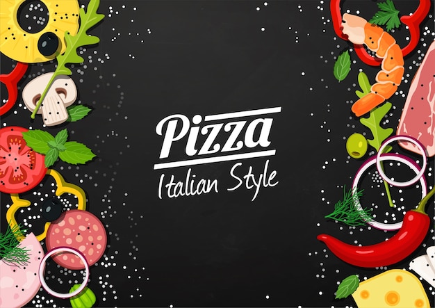 Plano de fundo para menu de pizza