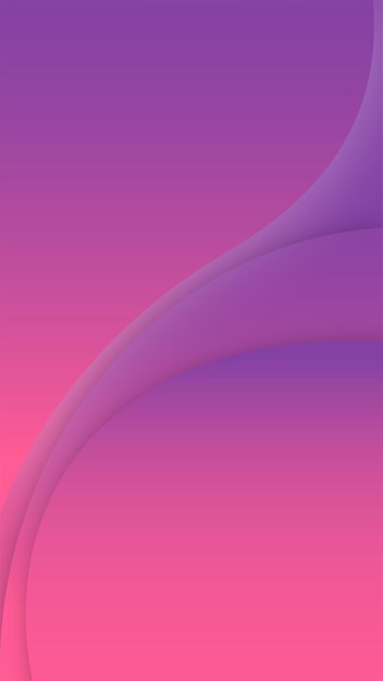 Plano de fundo roxo moderno móvel com efeitos de onda