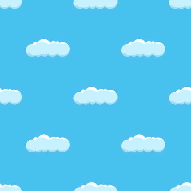 Plano de fundo sem costura com nuvens