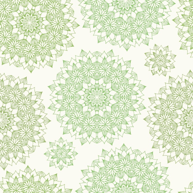 Plano de fundo sem costura com padrão floral desenhado à mão