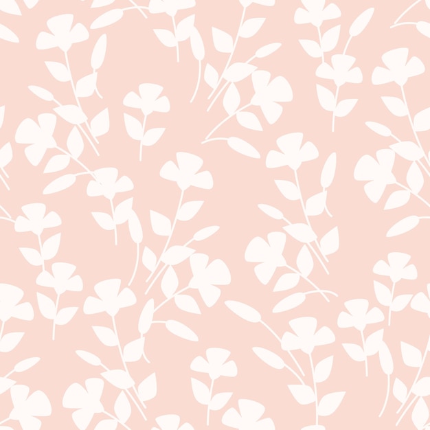 Plano de fundo sem costura de flores em tons pastel