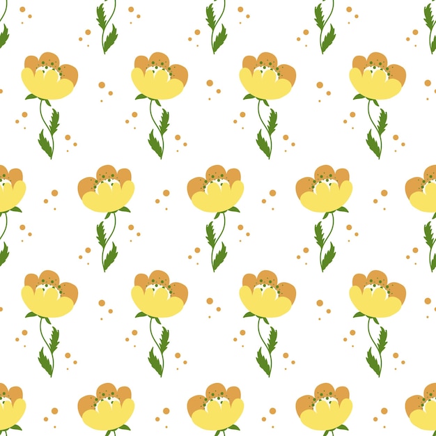 Plano de fundo sem costura padrão floral