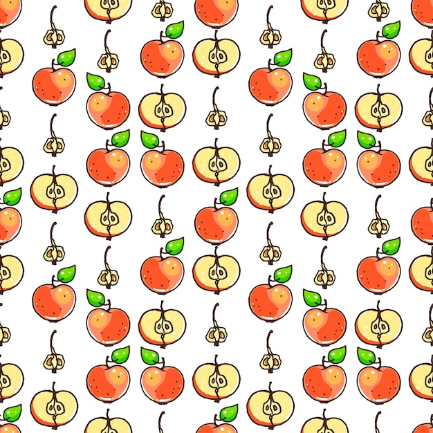 Plano de fundo transparente com maçãs
