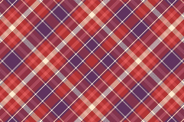 Plano de fundo xadrez tartan sem costura com ilustração vetorial de cor vintage