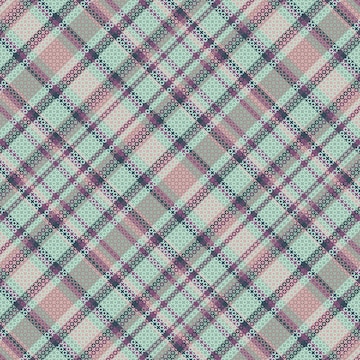 Plano de fundo xadrez tartan sem costura com textura e cor pastel