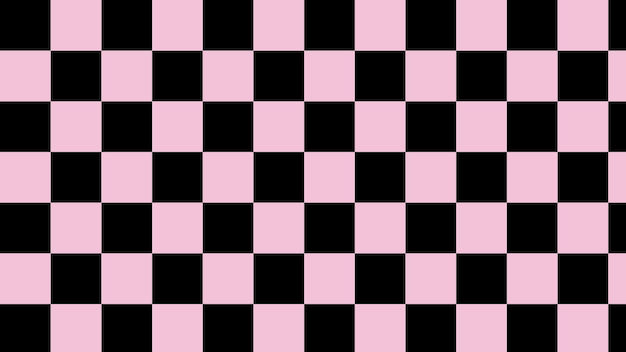 Plano de fundo xadrez xadrez preto e rosa, perfeito para o pano de