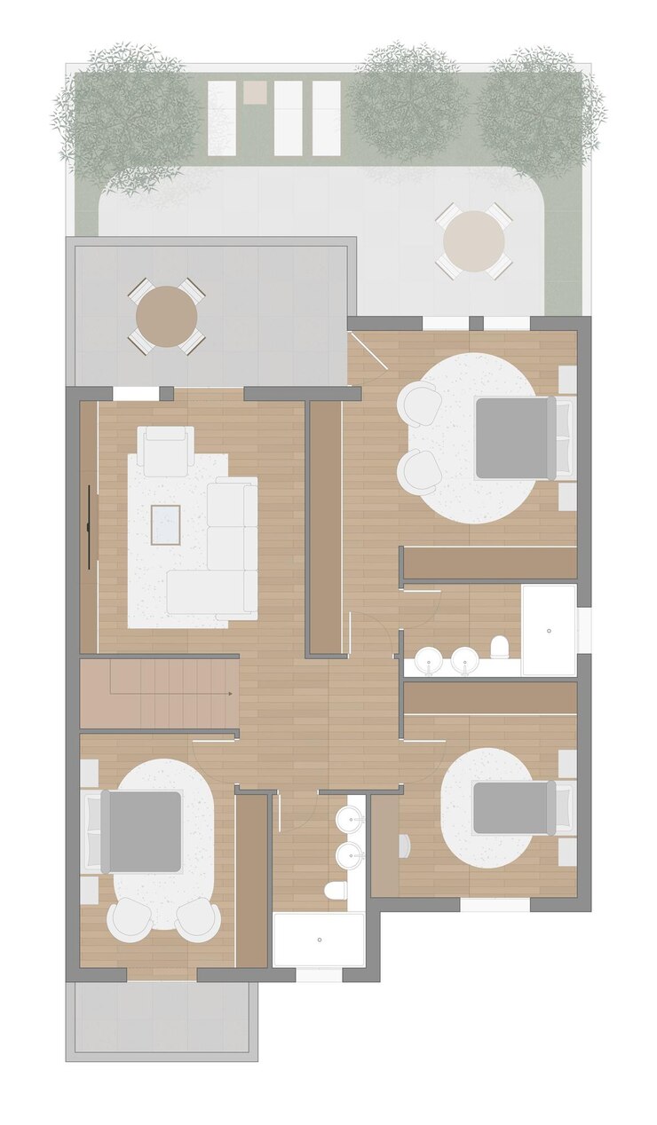 Vetor plano de pavimento