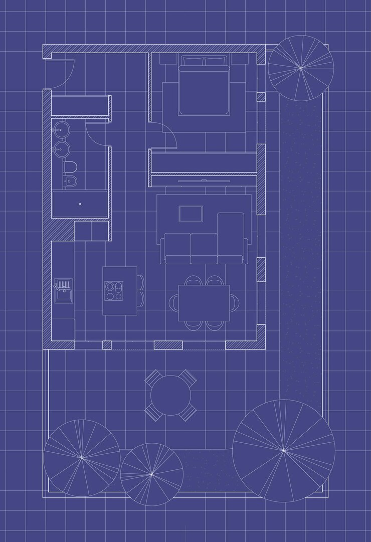 Vetor plano de piso