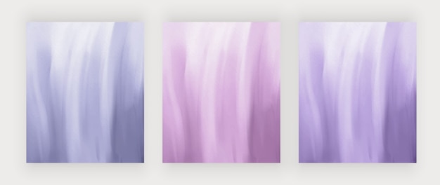 Planos de fundo de traçado de pincel aquarela azul e roxo.