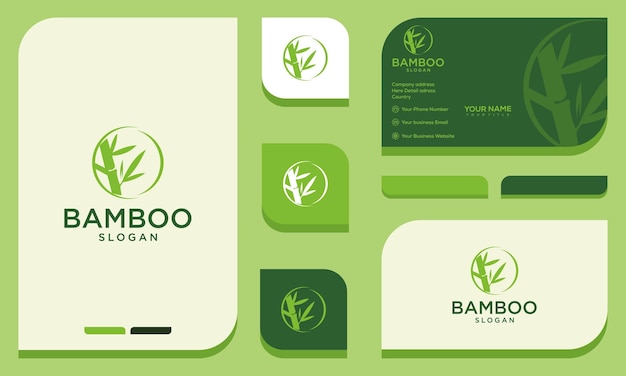 Planta de bambu verde conceito para spa e salão de beleza móveis de pacote de cosméticos de massagem asiática