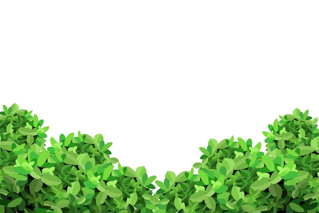 Planta verde ornamental em forma de sebeArbusto de jardim realista arbusto sazonal buxo folhagem de arbusto de coroa de árvorePara decorar um parque um jardim ou uma cerca verde