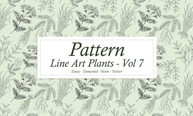 Plantas de arte de linha padrão Vol 7