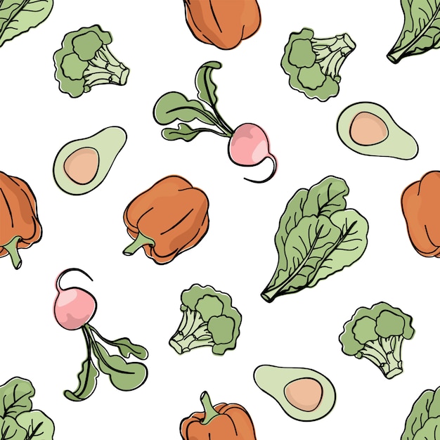 Poder backdrop paleo seamless pattern