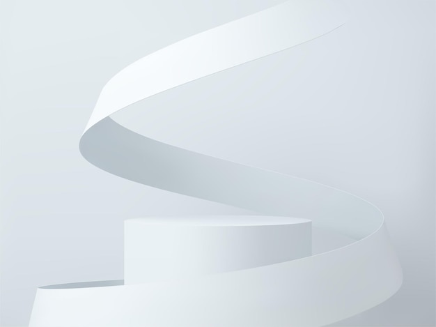 Pódio 3D em branco