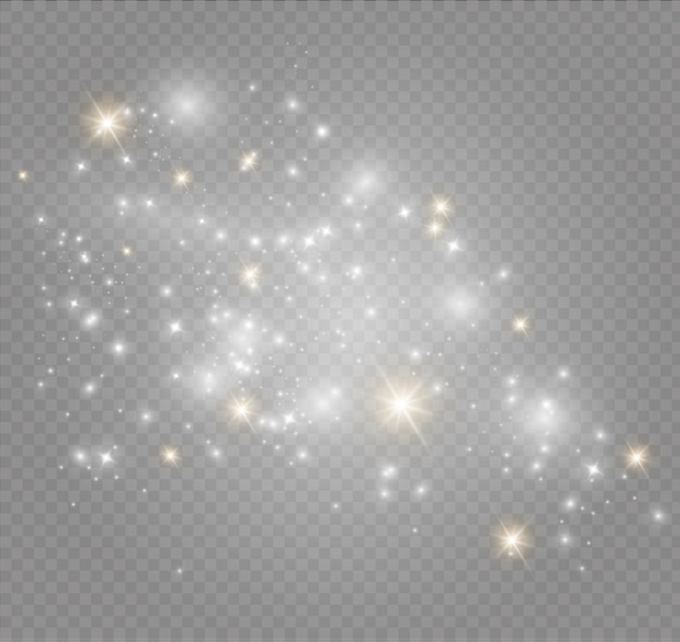 Poeira em um background.bright transparente estrelas