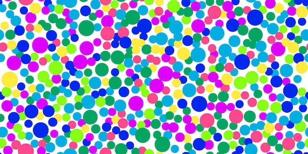 Poka dot padrão sem emenda de ruído brilhante Fundo vetorial multicolorido abstrato