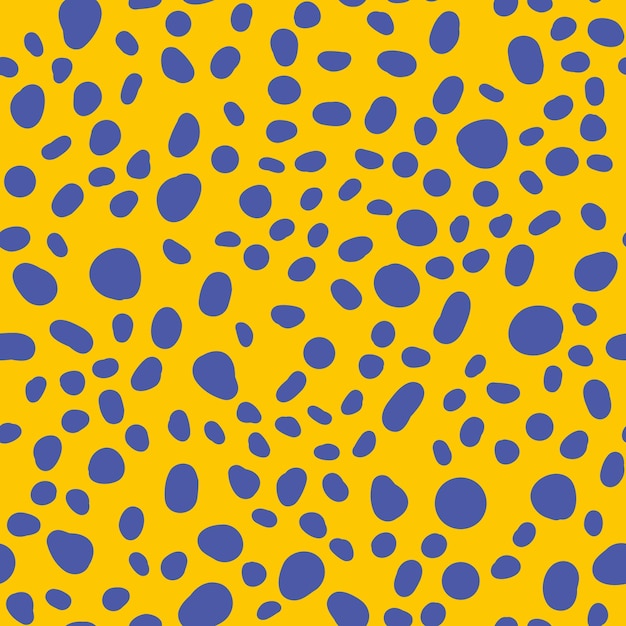 Polka dot seamless pattern Cute Confetti Círculos desenhados à mão abstratamente dispostos