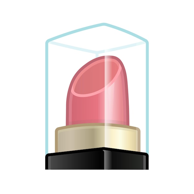 Pomada vermelha para lábios femininos ícone de tamanho grande para sorriso emoji