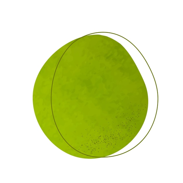 Ponto de aquarela verde abstrato com respingos de pontos para design