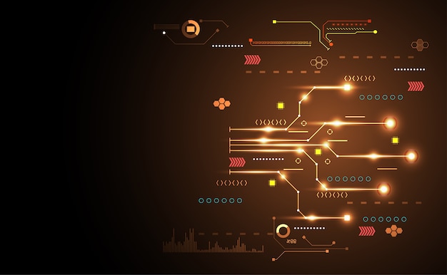 Pontos de tecnologia de ciência moderna conexão abstrata