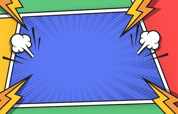 Pop Art Comic de fundo em meia tonalidade